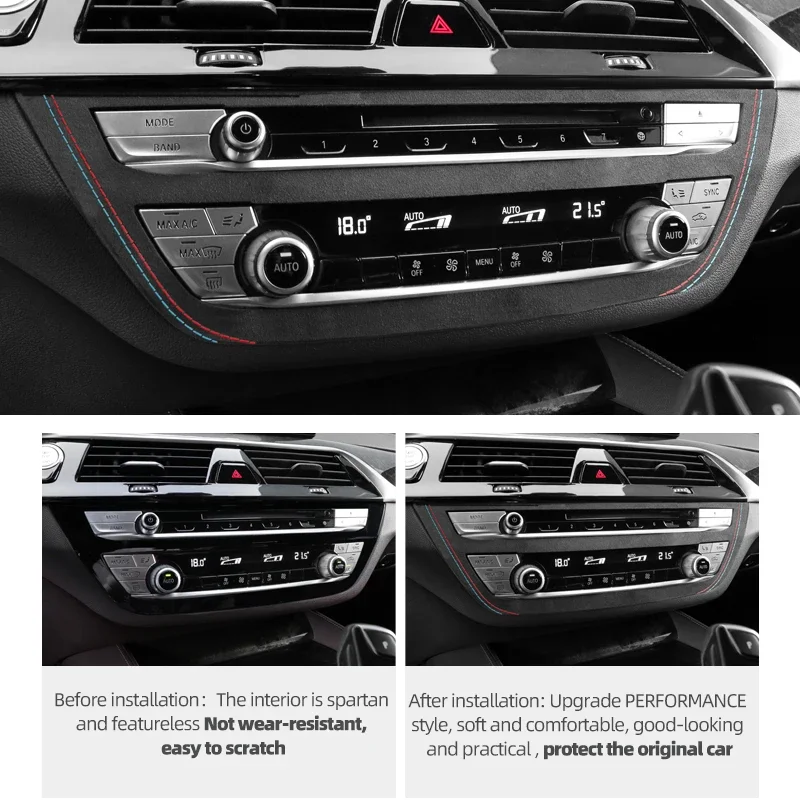 BMW G30 G32 G38 ø 5 6 Alcantara  ܼ CD г Ʈ   ƼĿ ڵ ׸ ׼ 
