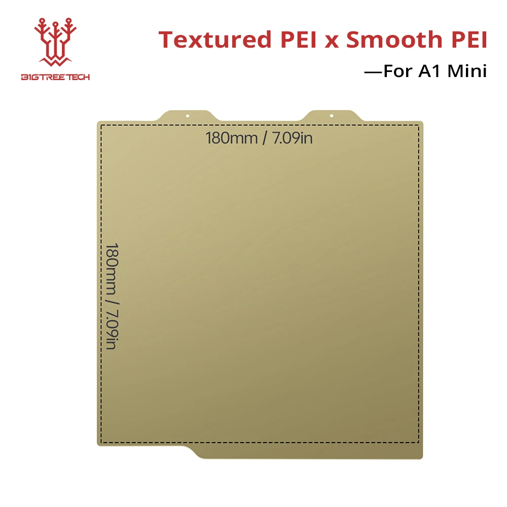 BIGTREETECH Double-Sided PEI PEO 3D Printer Build Plate – 256mm x 180mm