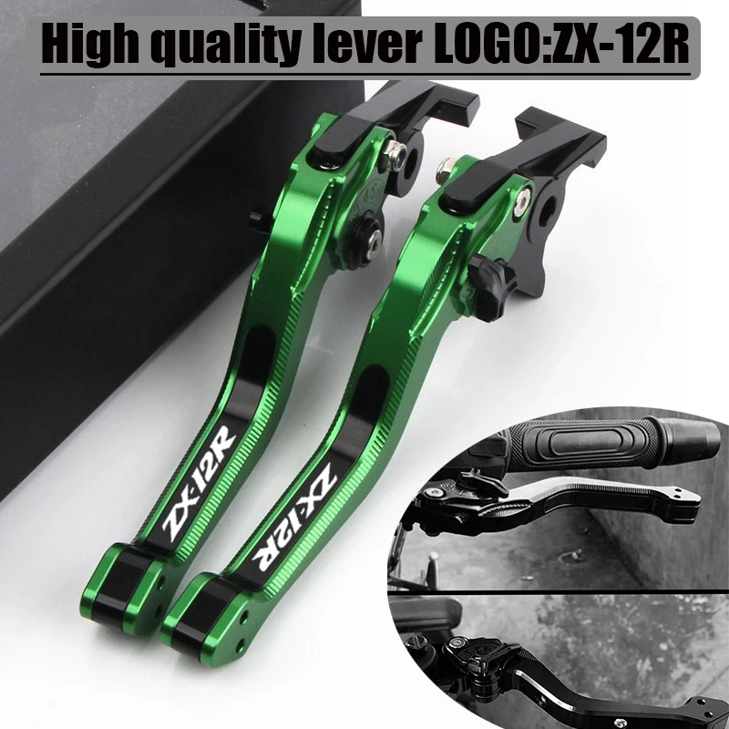 

NEW High Quality Motorcycle Accessories 3D CNC Adjustable Brake Clutch Lever For KAWASAKI ZX-12R ZX12R ZX 12R 2000-2005
