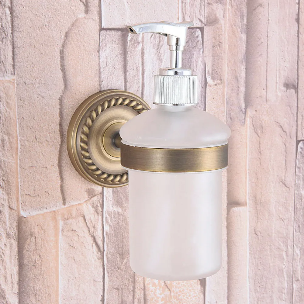 Antique Brass Wall Mounted Bathroom Accessories Set Bath Hardware Towel Bar azh131