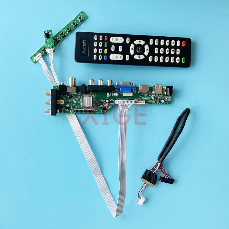 

Controller Board Fit LTN156AT23 LTN156AT24 Laptop Monitor LVDS 40 Pin DIY Kit Digital Signal DVB 1366*768 15.6" 2AV+USB+DHMI+VGA