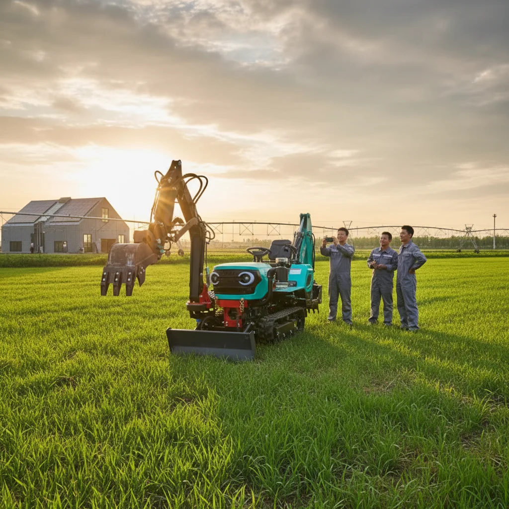 80PS 120PS Allrad-Raupenschlepper mit Stahl-Gummiketten, Diesel-Traktor für Großflächige Landwirtschaft, Pflügen und Säen