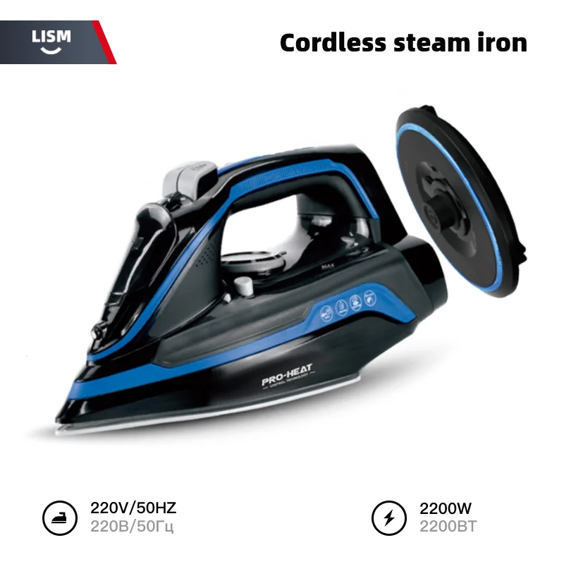 Handheld Cordless Corded Steam Iron Ironing Steamer Clothing Generator Clothes Professional Wireless Portable Laundry Appliances