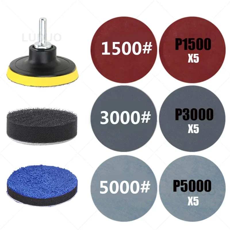 Comprehensive Car Headlight Restoration Sanding Kit with Polishing Discs