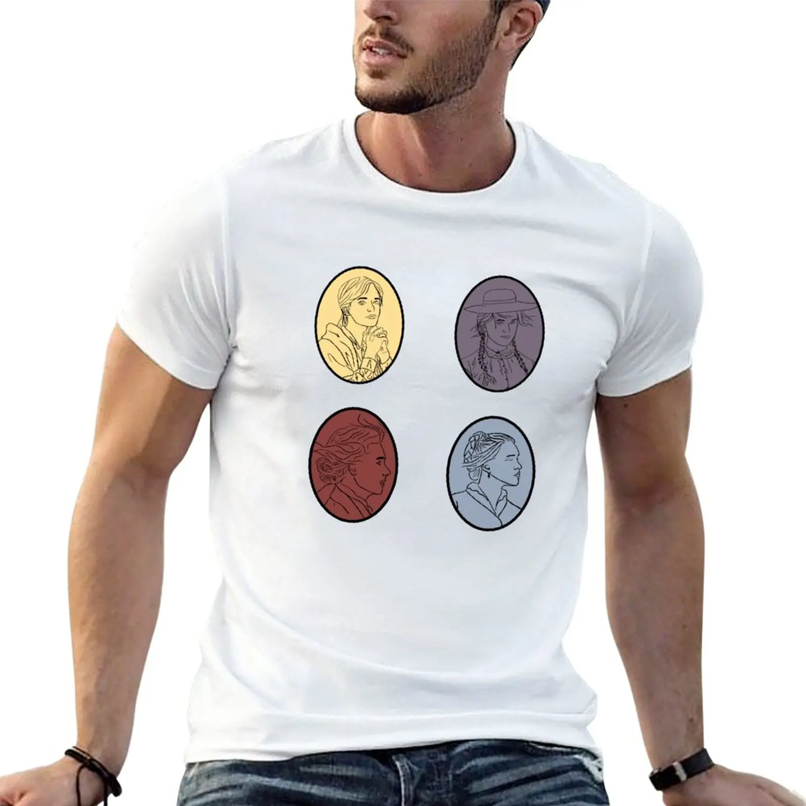

New the march sisters T-Shirt t shirt man kawaii clothes mens funny t shirts