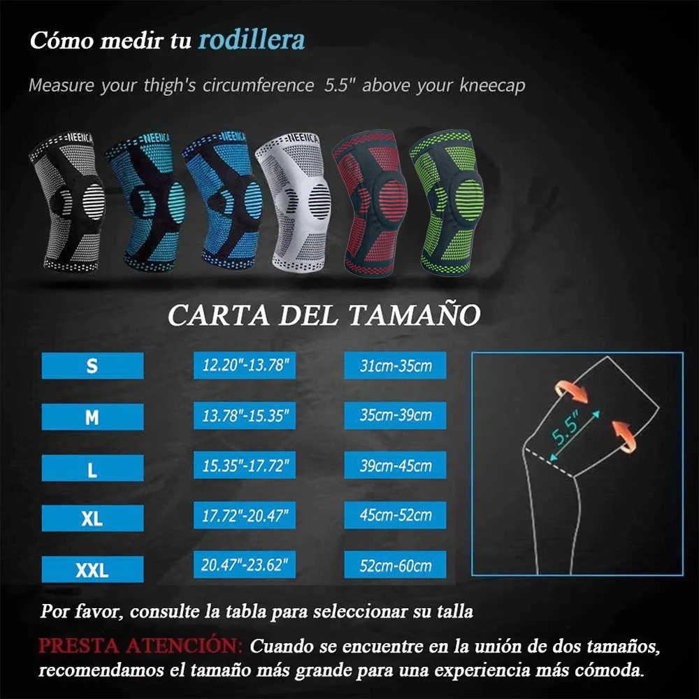 Knee Pad 1 Piece Strap Patella Medial Support Strong Meniscus Silicone Compression Protection Sport Running Basket