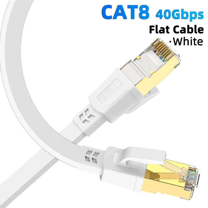 Ultra-Fast Cat 8 Ethernet Cable — 40Gbps High-Speed Network Cable