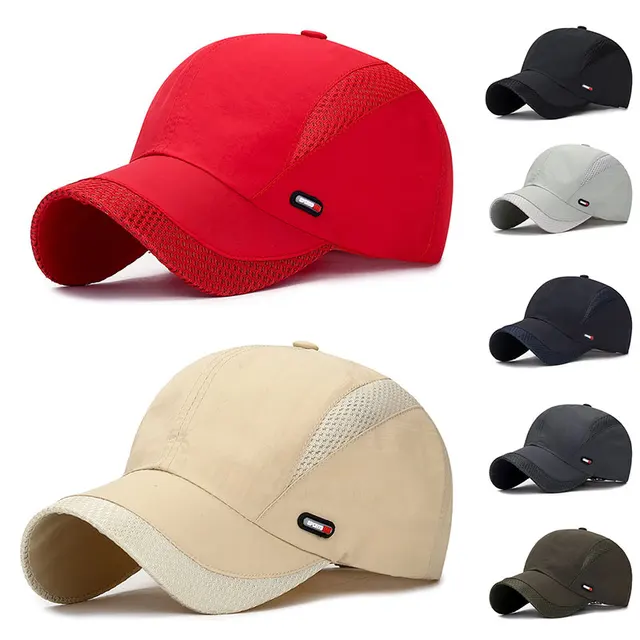 Sports Men's Caps Baseball Caps Breathable Mesh Quick-drying Cap Peaked Caps Outdoor Running Sun Hats gorra de beisbol Drop ship 1