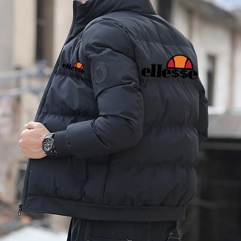 

Cotton-padded Coat Autumn and Winter Korean Thickened Down Cotton-padded Coat Short Style Cotton-padded Jacket Men's Collarless