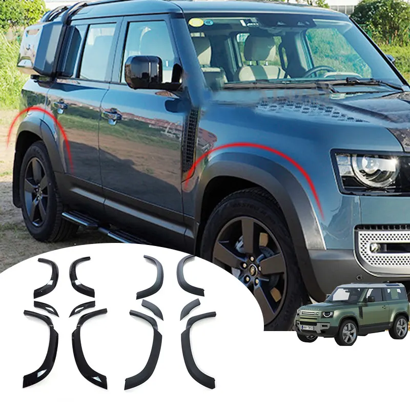 

Land rover defender 110 Wheel Eyebrow Arch Trim Lips wheel arch Flare Eyebrow Cover Trim Strip land rover defender stickers