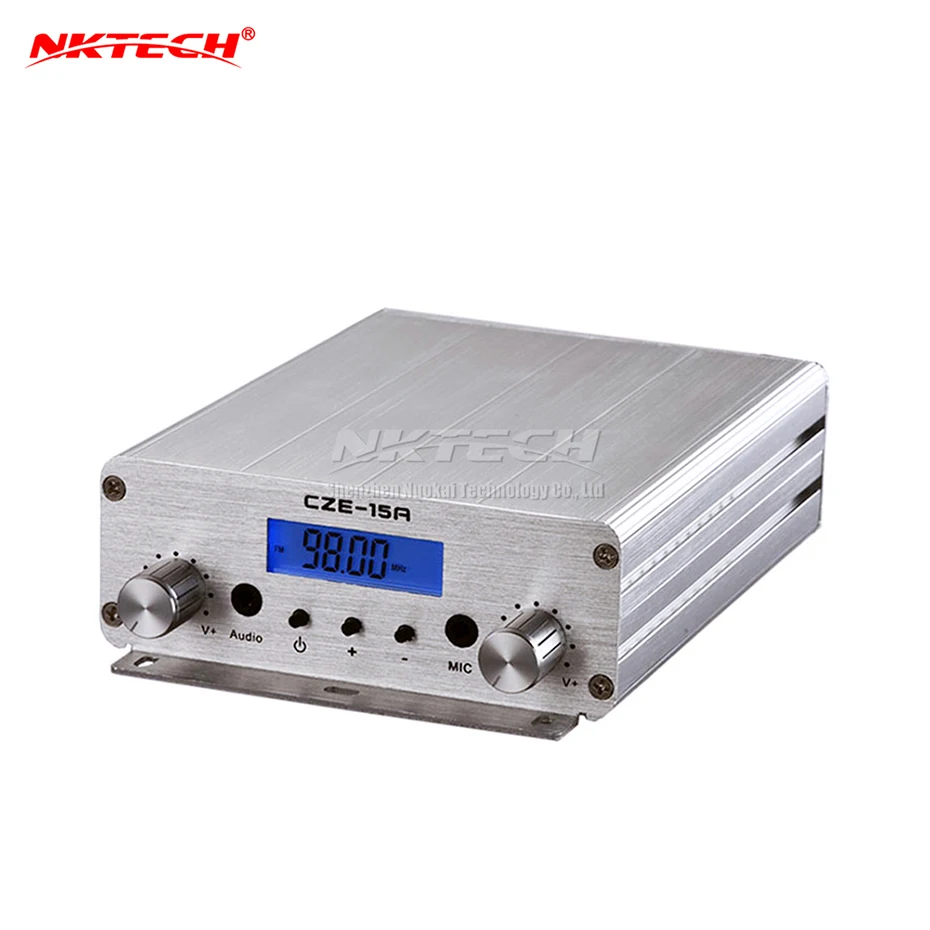 Nktech Cze15a Stereo Pll Fm Transmitter 3w/15w Wireless Radio Station