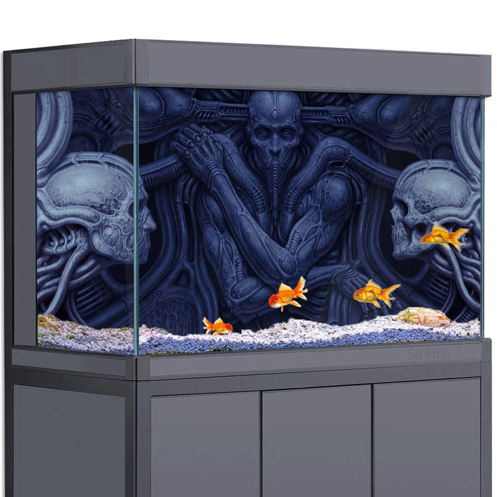 Aquarium Background 3d Alien Scorn Video Game Hd Printing Wallpaper Fish  Tank Reptile Habitat Background Decorations - Decorations & Ornaments -  AliExpress