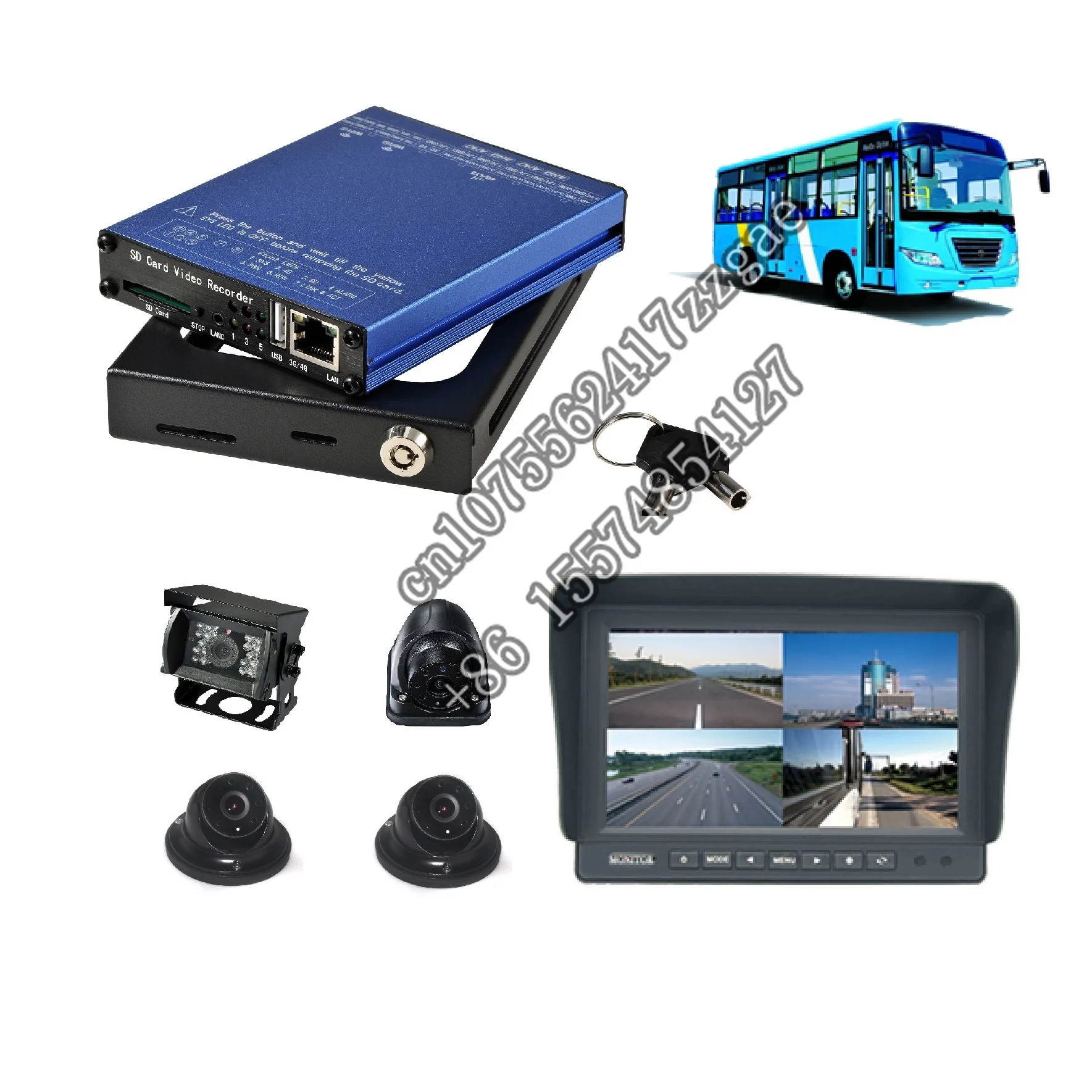 MDVR 4G GPS WIFI 4 channels mini size SD Card recorder