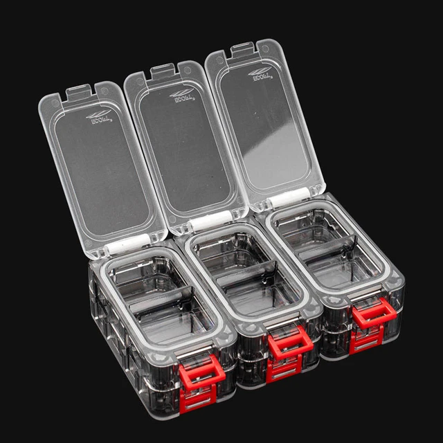 Fishing Tackle Box Expandable Fishing Tackle Box Carp Accessories Organizer Case  Clear Top Fishing Lure Storage Box for Fishing