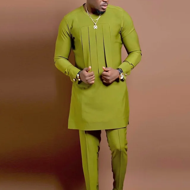 Emeka Long Sleeve Kaftan Outfit
