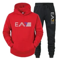 Ensemble de vêtements de sport pour hommes, ensemble deux pièces + pantalon à la mode et décontracté, automne et hiver 3