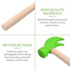 Mini Wooden Hammer Children's Learning Toy Hammer Creative DIY Wooden Woodworking Hammer Simulation Maintenance Tools 4