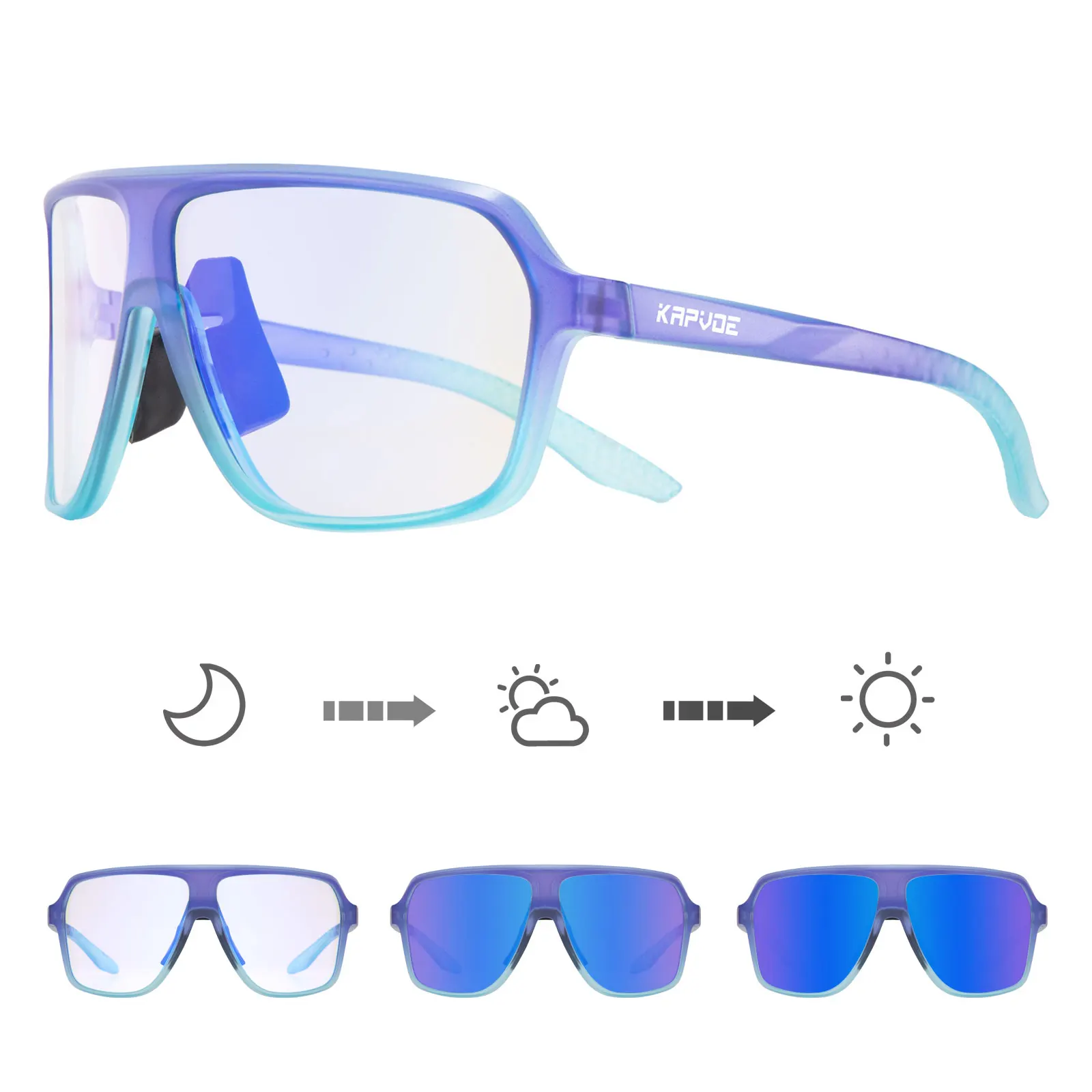 Gafas fotocromáticas de ciclismo para hombre y mujer, lentes para