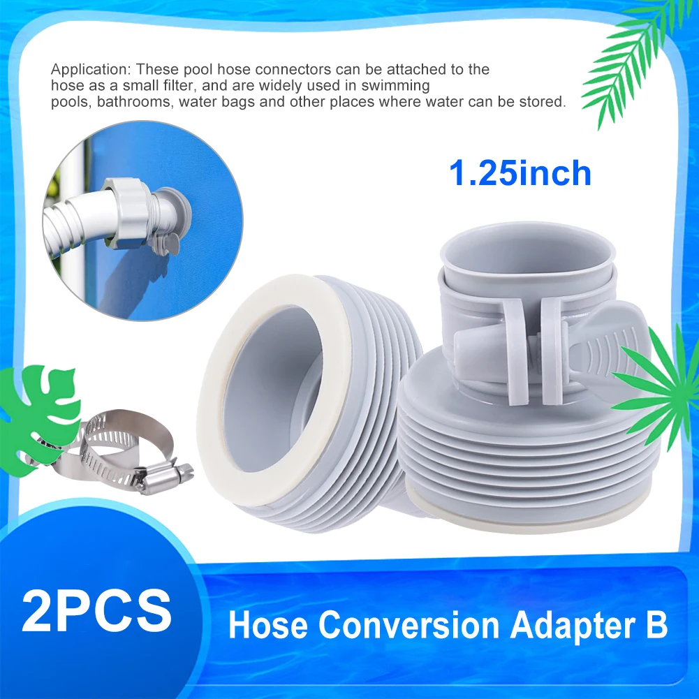 

Hose Adapters Convert Pool Hardware Tools Plumbing Water Pipe Adapters Pool Vacuum Hose Pool Drain Connector Conversion