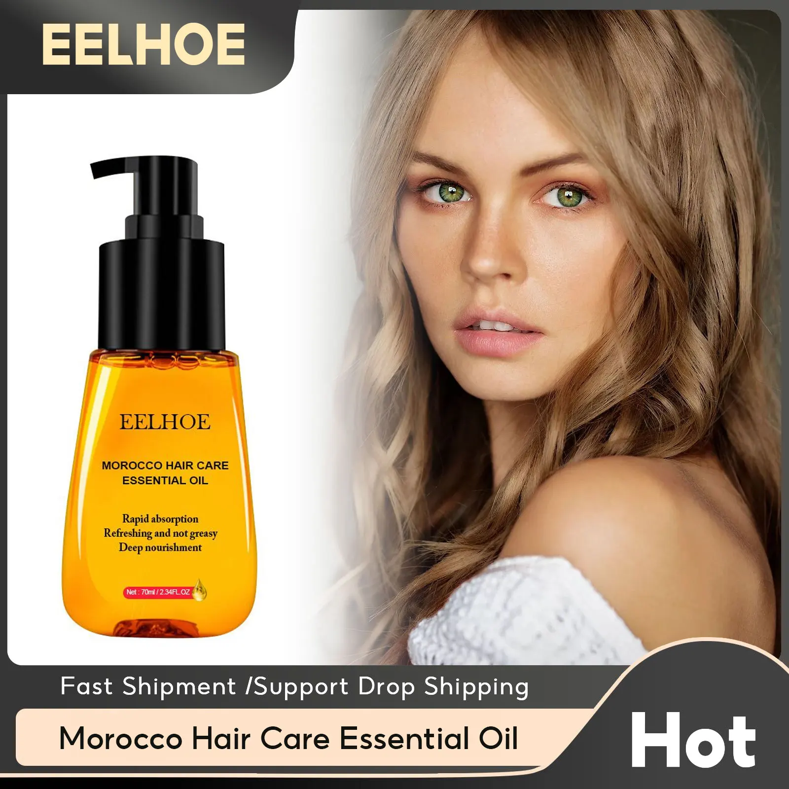 

Morocco Hair Essential Oil Scalp Treatment Smooth Silky Essence Dry Damaged Hair Repair Nourish Moisturizing Hair Care Products