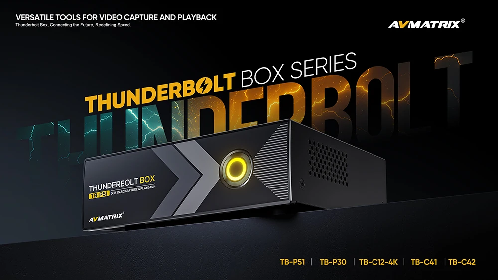 AVMATRIX TB-C12-4K,TB-C41/C42,TB-P30/P51 Thunderbolt Box Versatile Tools for Vid