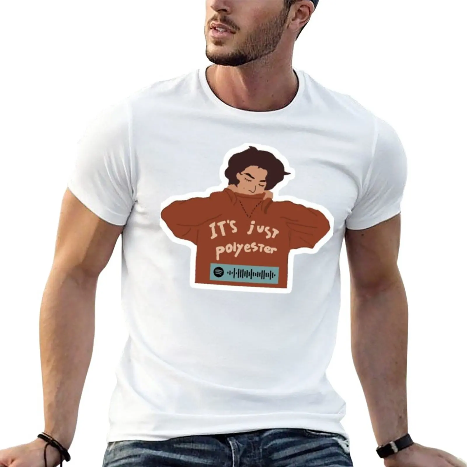 

It's just polyester T-Shirt aesthetic clothes tops sweat shirt t shirts for men