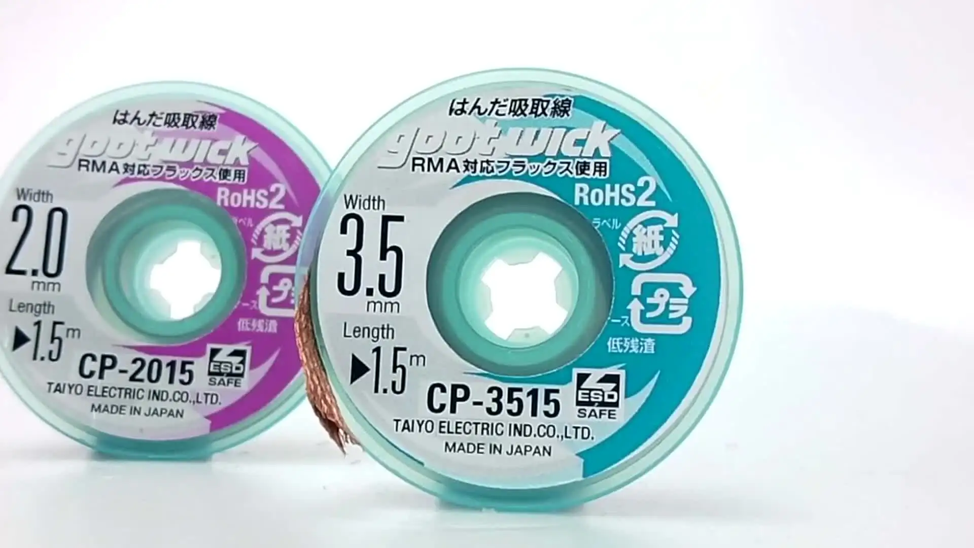 6 Trecce Di Dissaldatura - Filo Di Rame Per Rimuovere Saldatura, 1.5m Lungezza