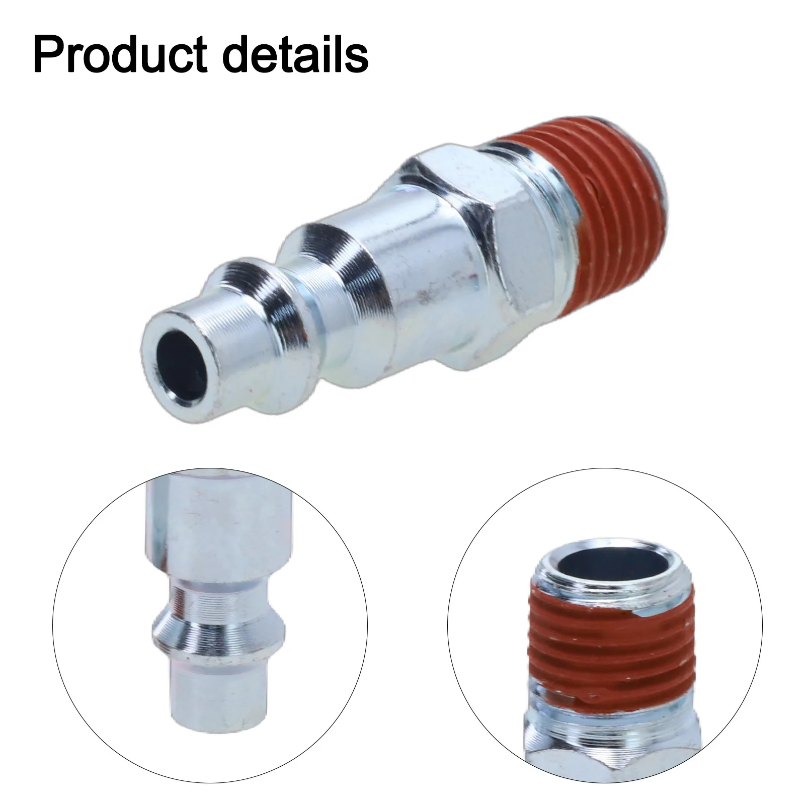 5Pcs Air Hose Fitting 1/4 Inch NPT Male Air Line Fitting Hose Compressor Quick Release Connector Pneumatic Connector