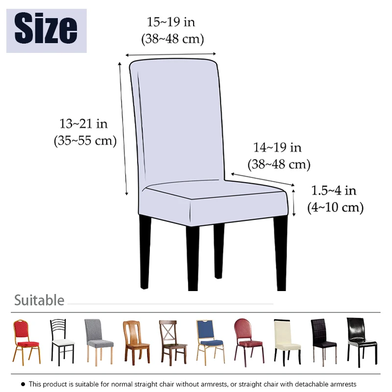 Jacquard Corn Kernel Fabric Chair Cover Universal Size Cheap Chair Covers Stretch Seat Slipcovers For Dining Room Home Decor 1PC Chair Cover