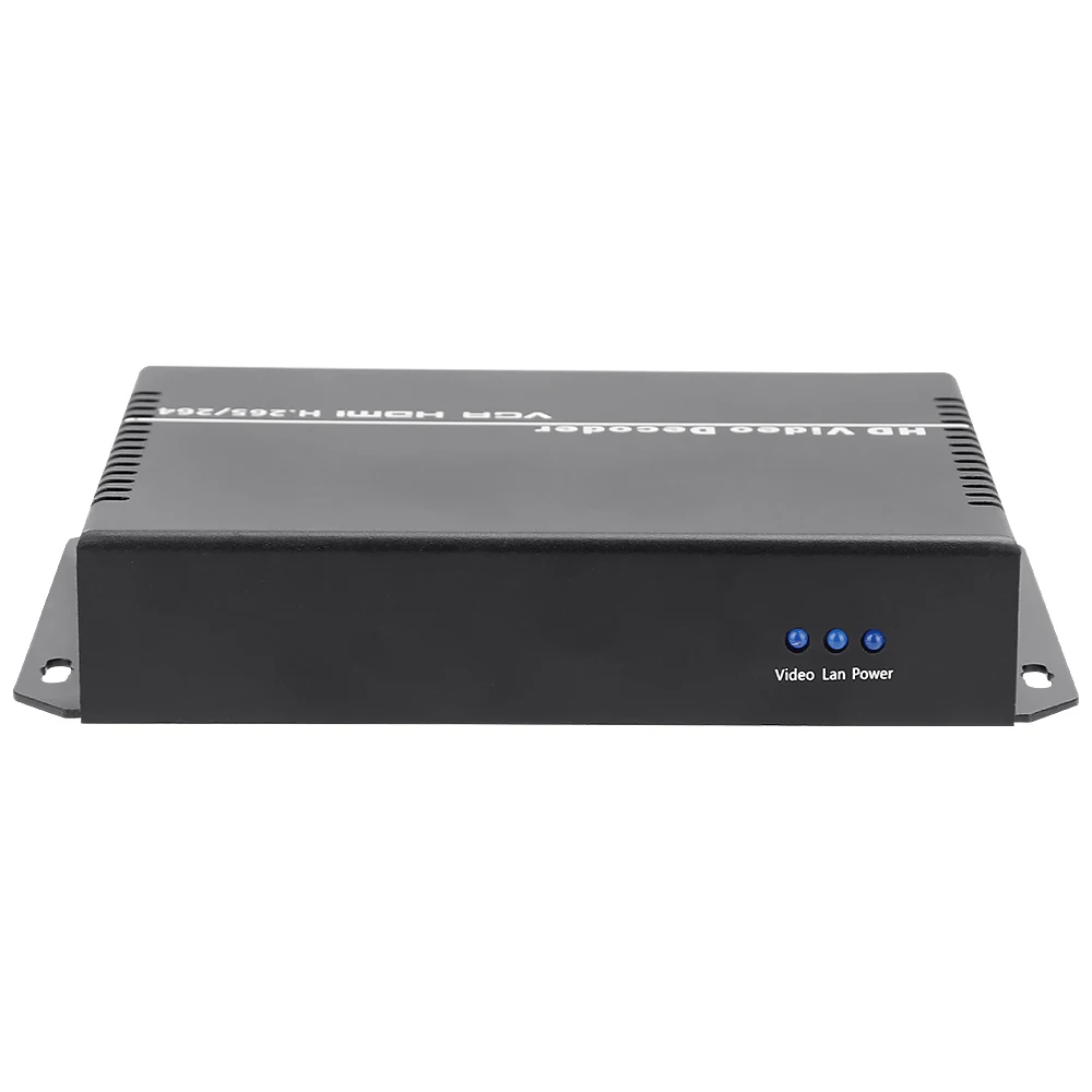 UHD 4K H.265 H.264 HDMI VGA CVBS Decoder Video Audio IP Streaming Decoder Support SRT