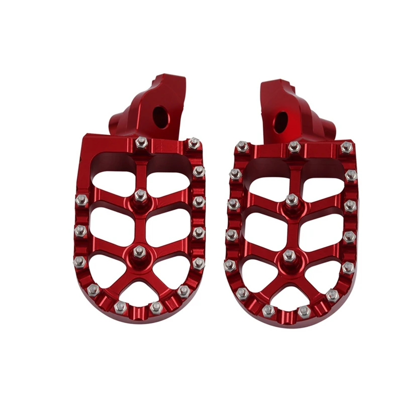 

1 Set Motorcycle Footrest Motorcycle Rests Peda For SUZUKI RMZ250 RMZ 250 2007-2009 RMZ450 RMZ 450 2005-2007 Red