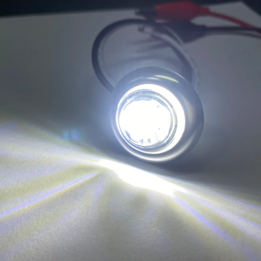 10 Stück 12V Runde 3-LED-Seitenmarkierungsleuchten mit Edelstahl 304 Zierringblende für LKW, Anhänger, Boot – Detail 11