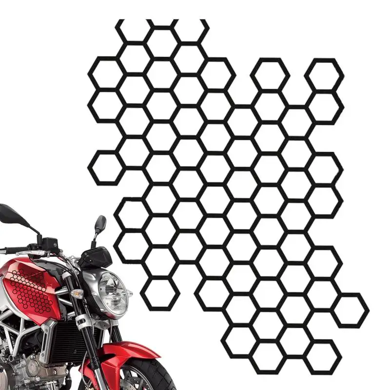 Car Honeycomb Pattern Bumper Decals Body Stickers Motorcycle Decal Car Sticker Decorative For Most Car Models Car Accessories