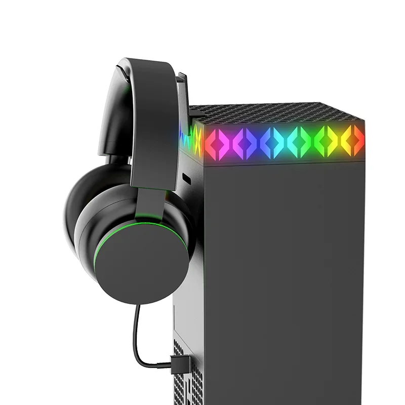 IPEGA Xbox Series X Cooling Fans With RGB Light,Game Console Temperature Control Supports Headphone Storage PG-XBX026S