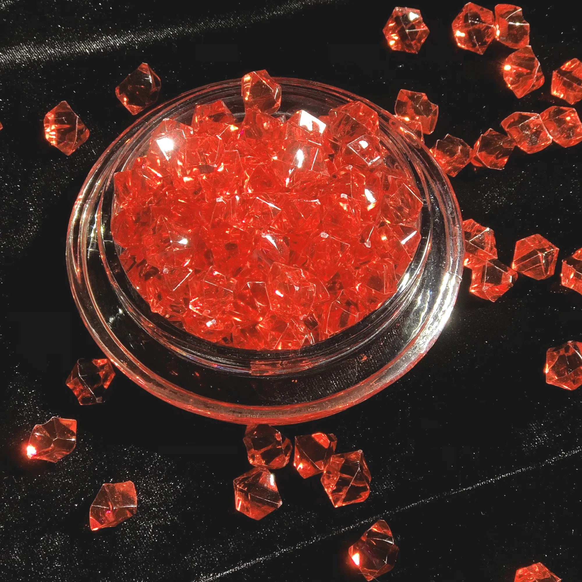 100PCS Acrylic Gems Clear Ice Rocks Plastic Diamonds Vase Rocks Centerpiece For Vase Fillers Table Scatter 2022 New Design