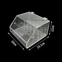 Boîte de chaîne électrique orthodontique 2 en 1, distributeur de cravate de Ligature en acrylique, boîte de stérilisation pour cravate de Ligature, chaîne électrique 6