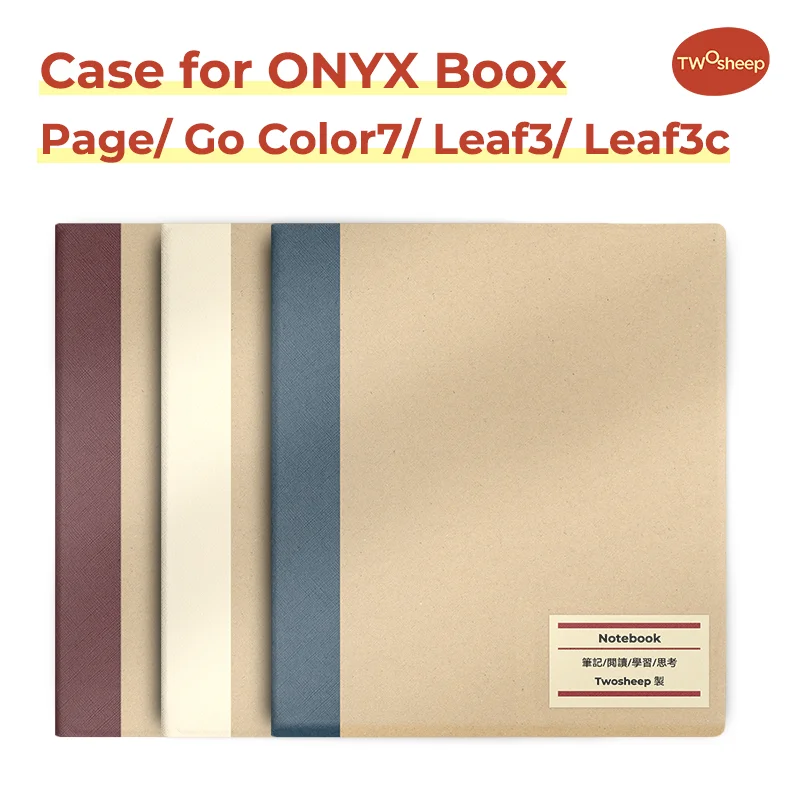 Twosheep 7-Inch Magnetic Notebook-Style Case with Auto Sleep Function
