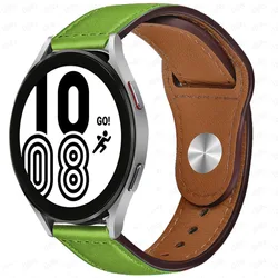 Luxurious Genuine Leather Watch Band - Premium Strap Design for 20mm watch band (Green 17)