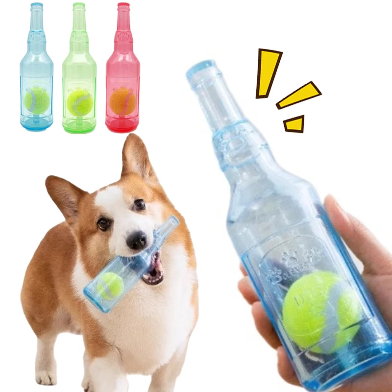 Durable Squeaky Pet Chew Ball - Floating Rubber Tennis Toy