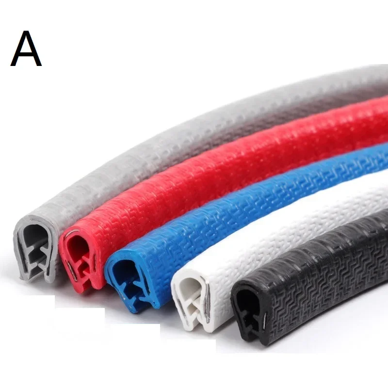 Car Door Anti Collision Strip Steel Disc Bumper Trim Edge Scratch Protector Strip Sealing Guard Styling Car Decor 5/10m car door anti collision strip
