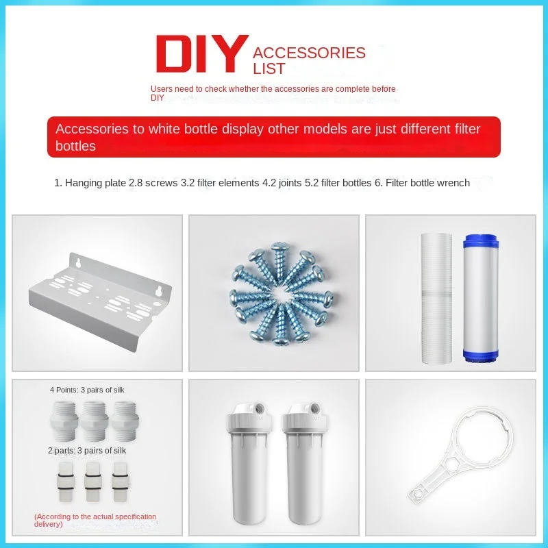 Household 2-stage Water Purifier Tap Water Well Pre-filter Kitchen Faucet Filter PP Cotton Activated Carbon Filter