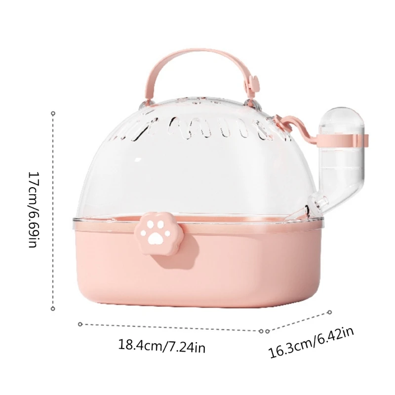 

Outdoor Clear Cover Cage for Bird Hamster with Water Bottle New Dropship