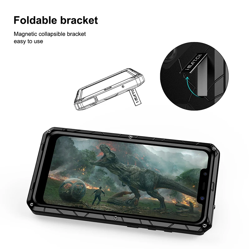 Original Imatch Daily Metal Case For Xiaomi Pocophone Poco X2 X3 F2 Pro Nfc Luxury Metal Silicone Full Protection Phone Cover