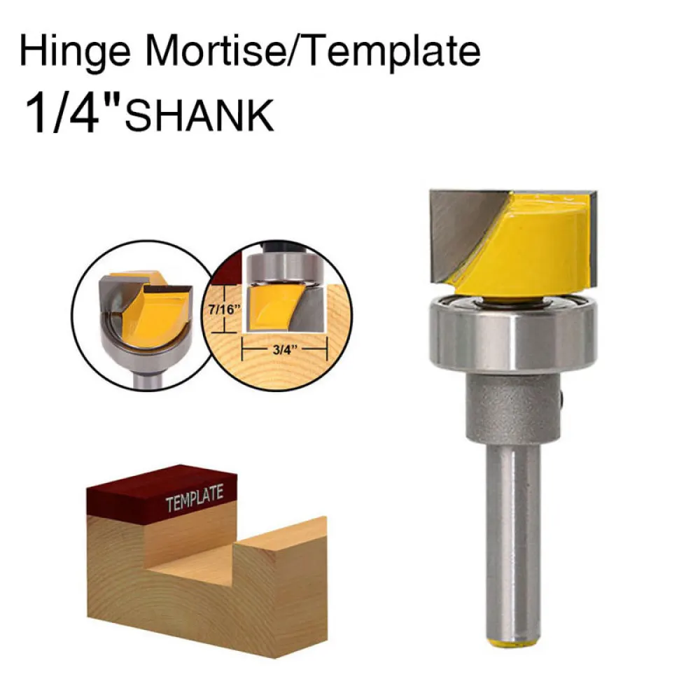 

52mm Milling Cutter Bit 1/4" Shank Corner Round Over Router Bit for Wood Woodwork Tungsten Carbide Woodworking Cutting Tool