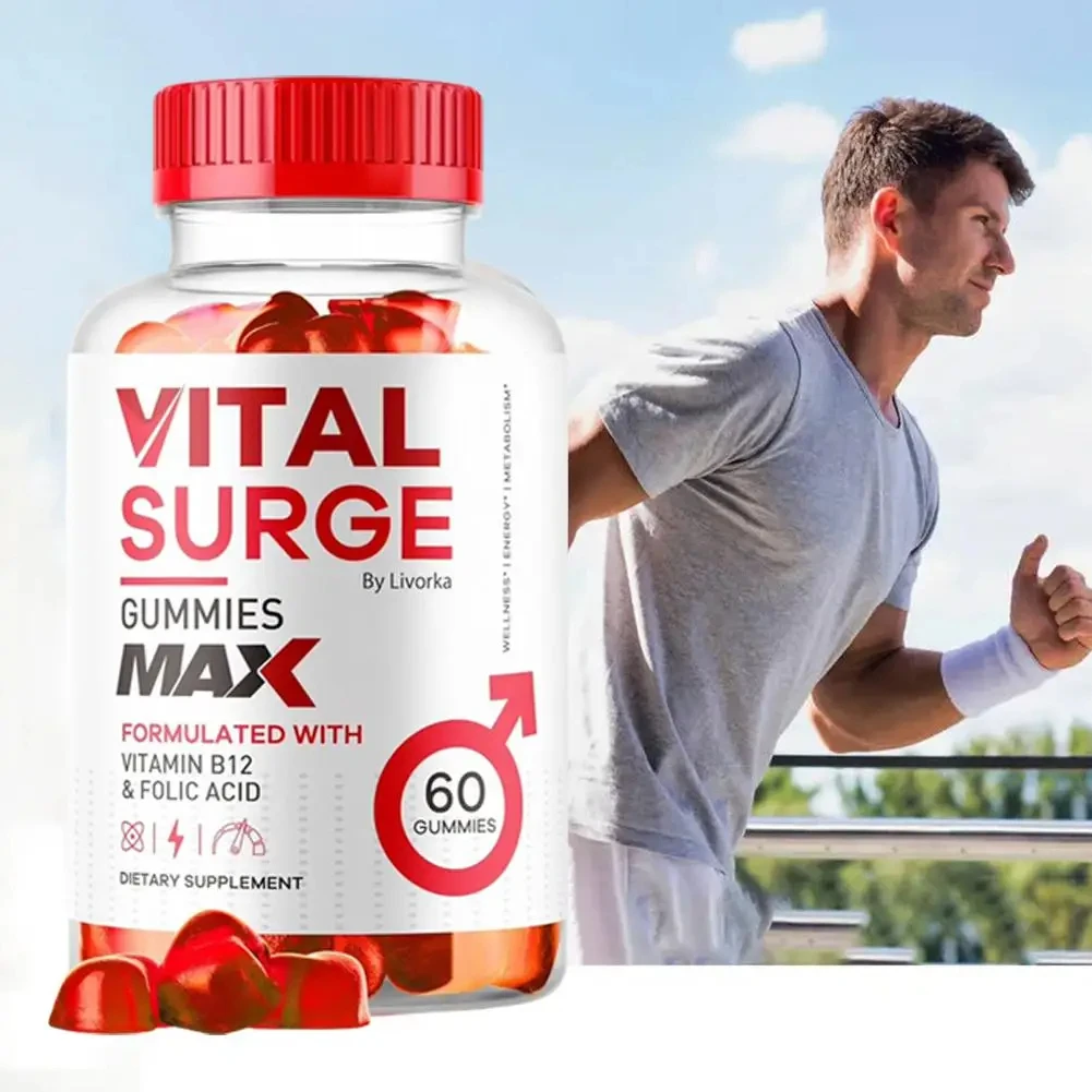Vital Surge Gummies- Vital Vita Surge Maximum Strength 1000MG Advanced Supplement Gummies, VitalSurge Mens Detox Supplement