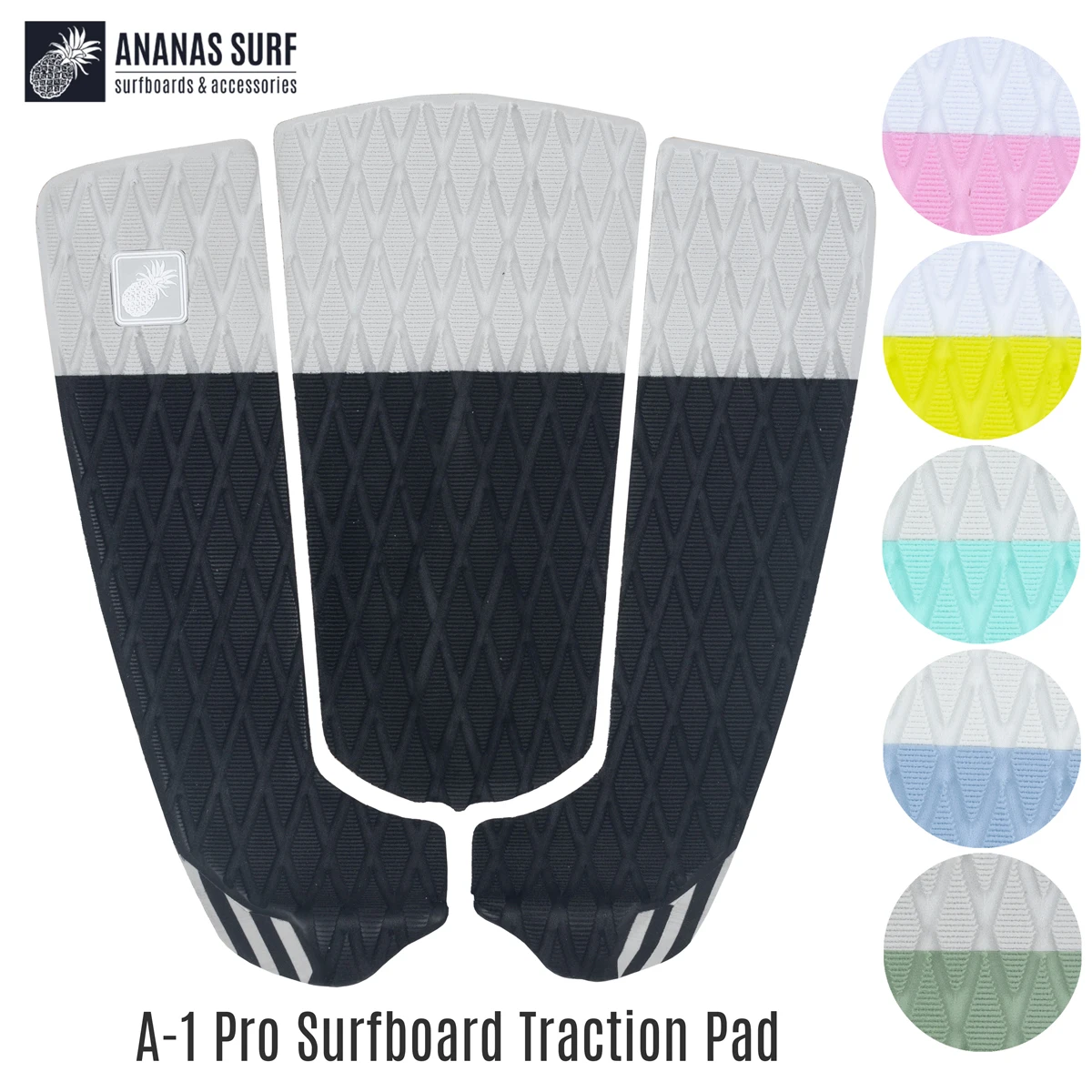 Ananas Surf Surfboard Tail Pad EVA A-1 Traction Non-Slip Pad Surfing Accessories Kite Skim and Wake Surfboard Pad