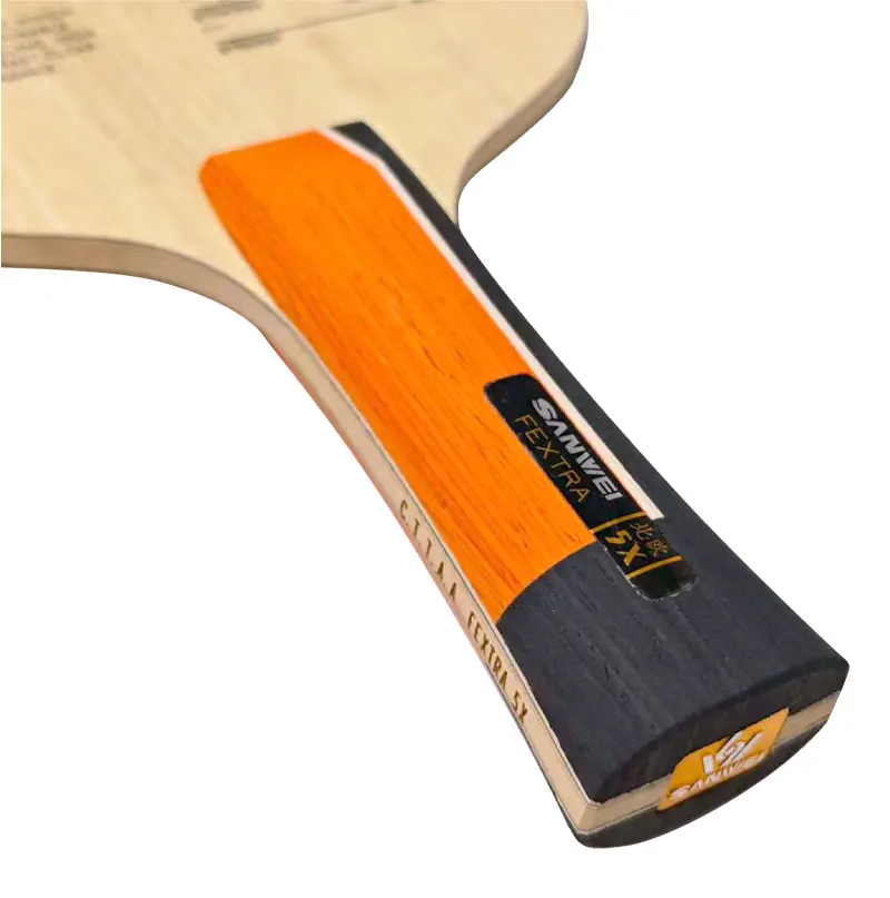 SANWEI FEXTRA 5X Tischtennisschläger, innen und außen, Basaltfaser-Ping-Pong-Klinge, Carbon 5W2C für Fortgeschrittene und Fortgeschrittene Spieler – Detail 16