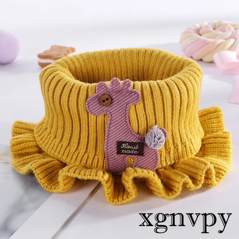 Baby Scarf Wool Scarf 6 Colors Wool Knit Baby Neck Winter Children's Casual Neck Wrap for Boys and Girls Scarf Thermal Wrap