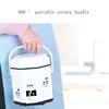 1.2L Mini Electric Rice Cooker 2 Layers Heating Food Steamer Multifunction Meal Cooking Pot 1-2 People Lunch Box 5