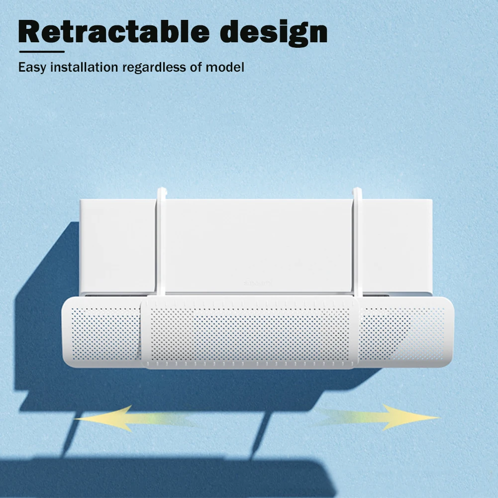 Air Conditioning Wind Shield Hanging-type Anti Direct Blowing Wind Deflector Adjustable Wind Guide Cover Outlet Baffle Dust Cover